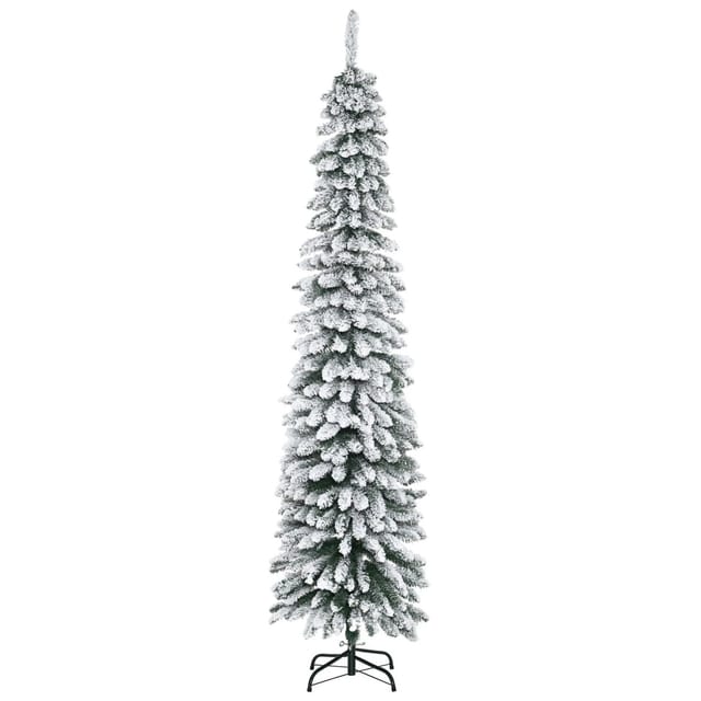 HOMCOM Weihnachtsbaum Kunststoff Metall 54 x 210H cm