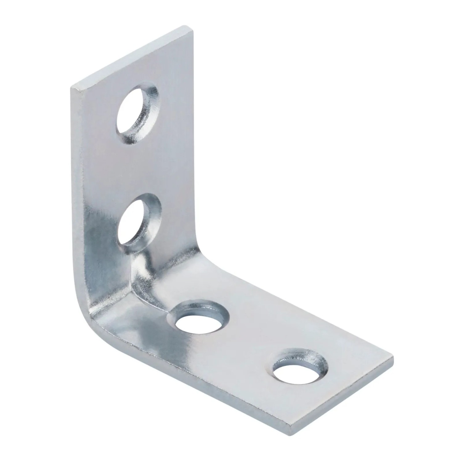 SOTECH 10 x Winkelverbinder 25 x 25 x 15 x 1,5 mm Stahl Verzinkt Lochung Gesenkt mit Sicke