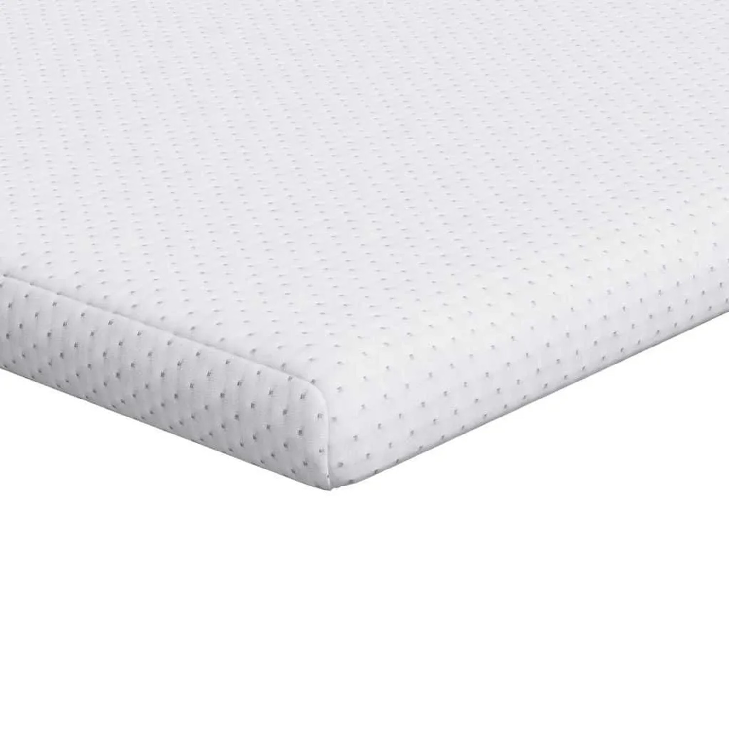 vidaXL Matratzenauflage Weiß 90 x 190 cm Jacquard Stoff 4106200