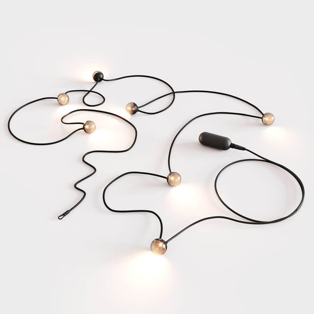 IP44.DE Cherry bubbls LED Akku-Lichterkette black (schwarz)