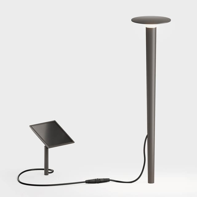 IP44.DE Lix spike solar LED Solarleuchte mit Erdspieß cool brown (braun)