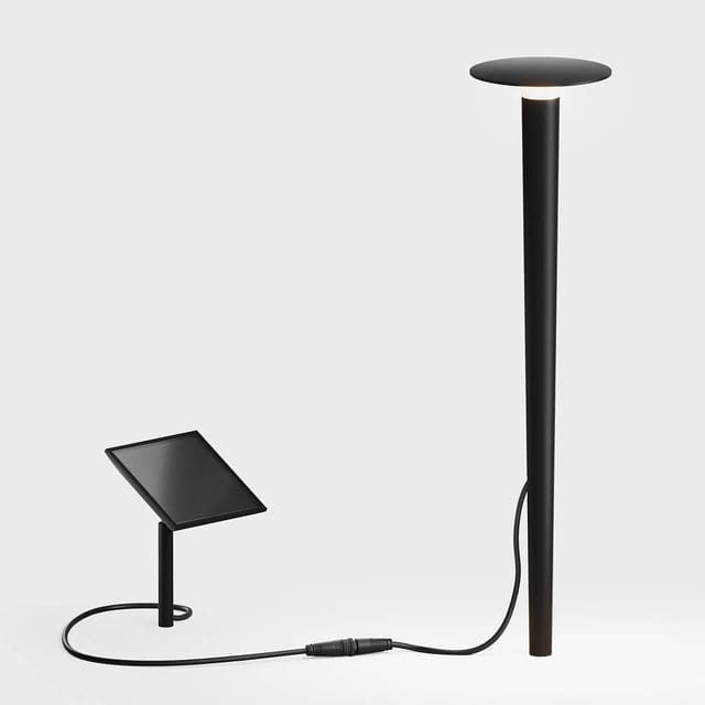 IP44.DE Lix spike solar LED Solarleuchte mit Erdspieß deep black (schwarz)