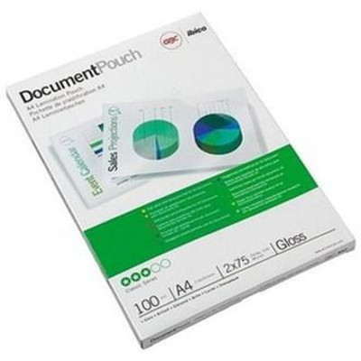 Folientaschen Pouches, A4, 2x 75µm, Pck=100 Stück, 3740400, glänzend