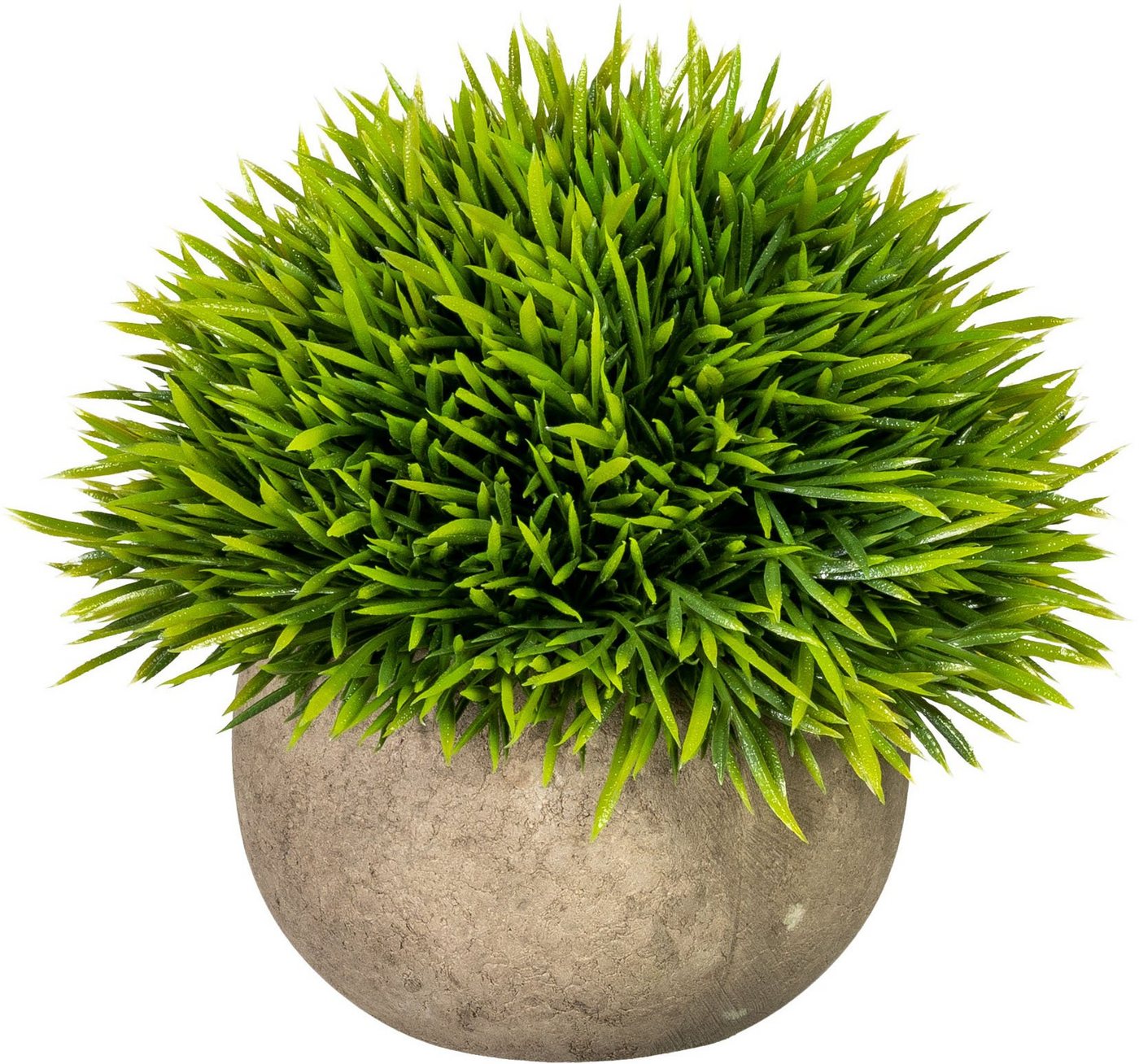 Kunstpflanze Christin Grashalbkugel, OTTO home, Höhe 12 cm, Gras, im Paperpot, 2er Set