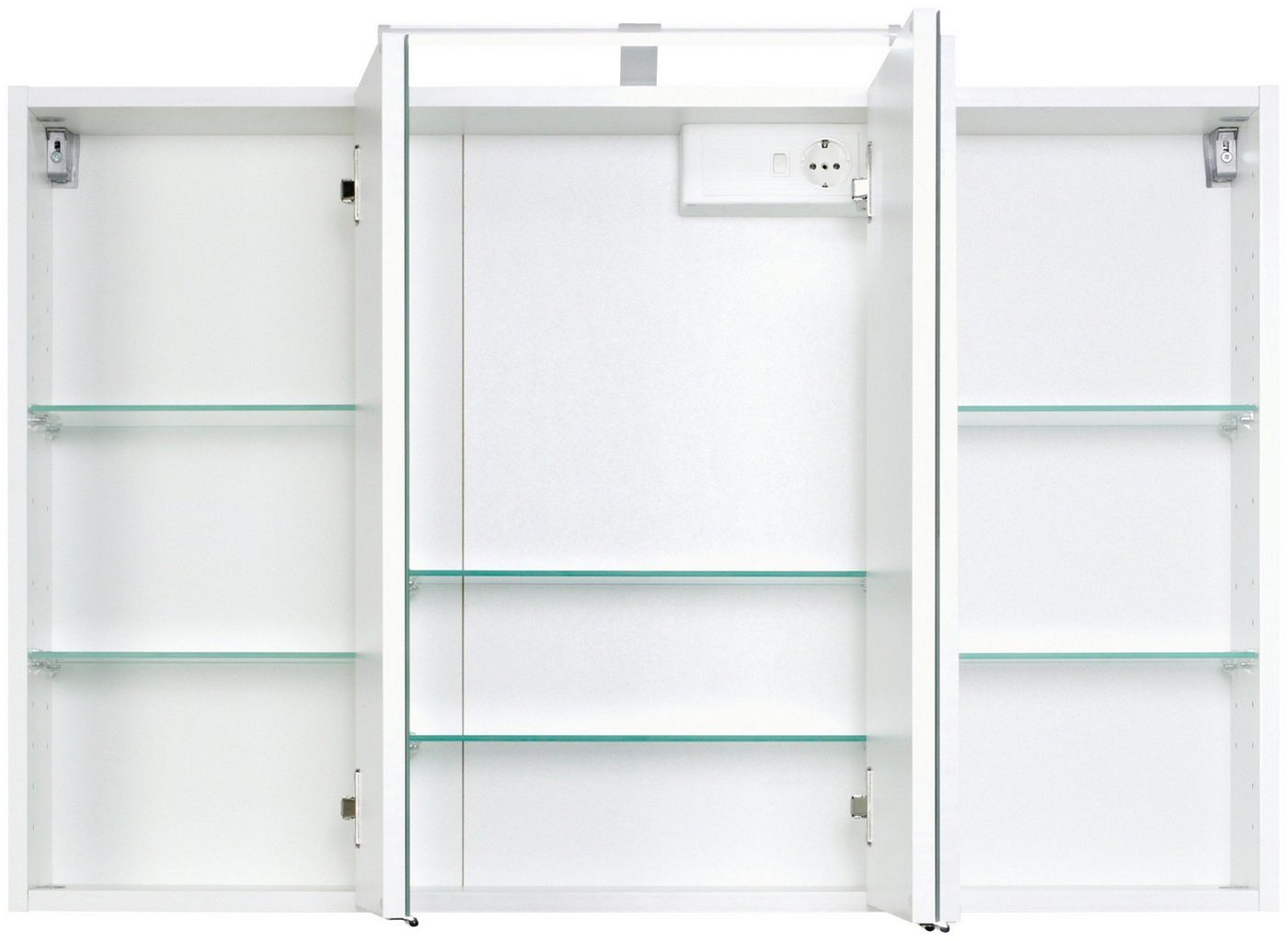 welltime Spiegelschrank Florida Breite 100 cm, mit LED-Beleuchtung Bild 2