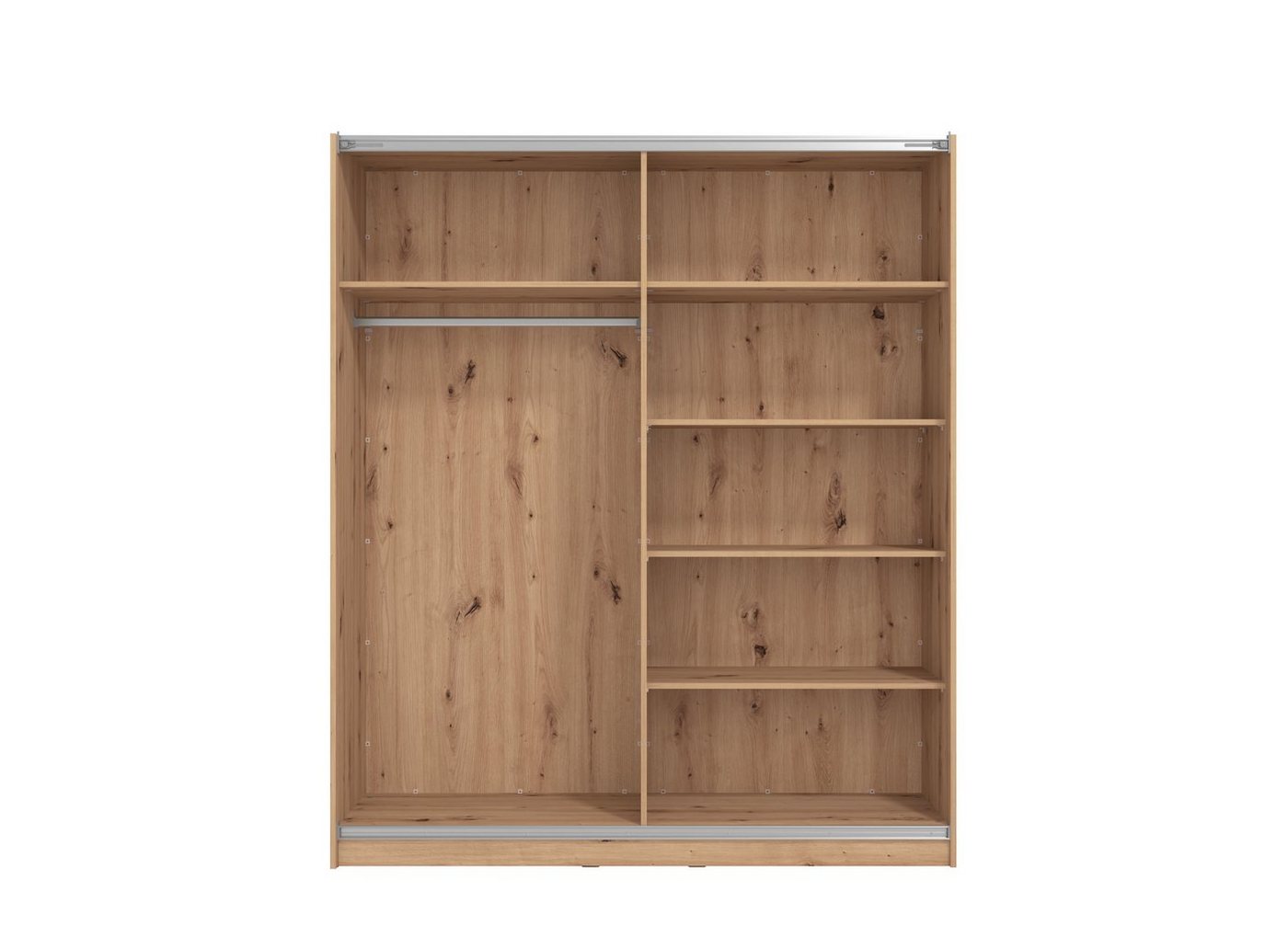 Home affaire Schwebetürenschrank Sardinia, Kleiderschrank mit Spiegel, Made in Europe viel Stauraum durch großzügige Innenausstattung, 170 oder 262cm breit Bild 4
