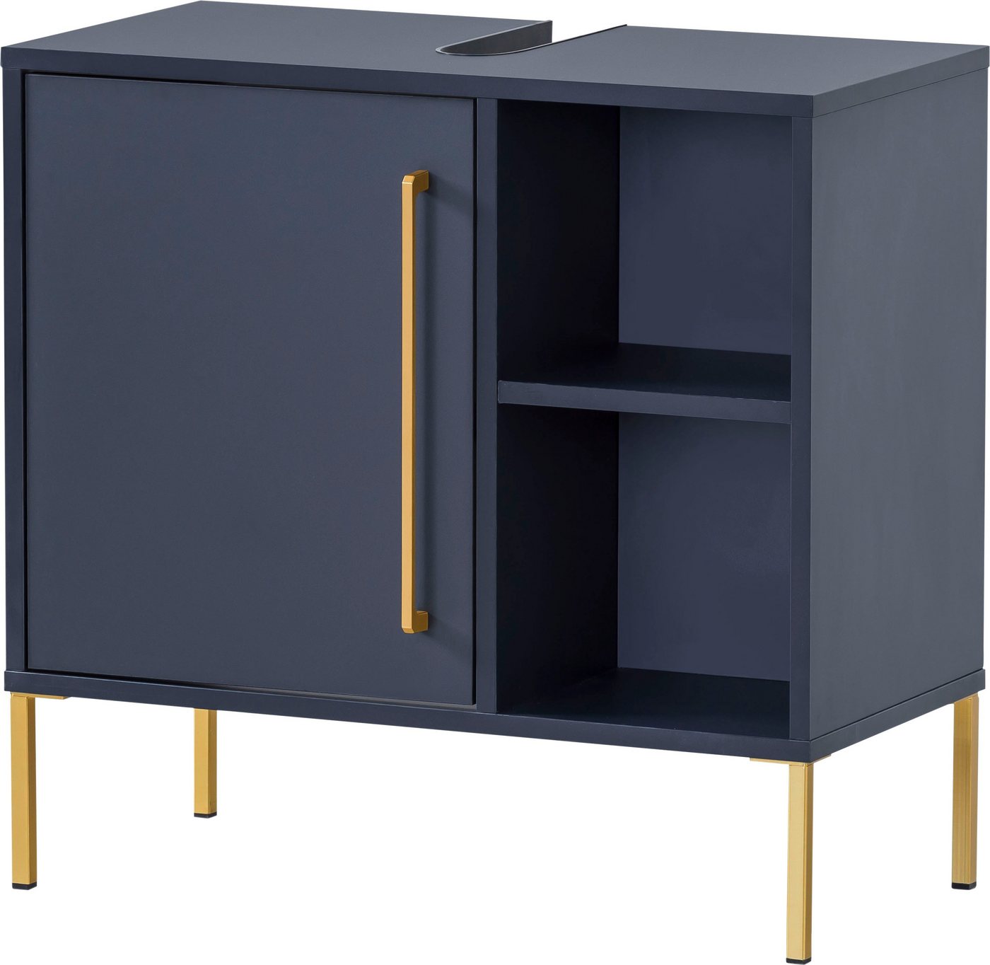 welltime Waschbeckenunterschrank Kent, Waschbeckenunterschrank, Made in Germany, B: 65 cm Solide Verarbeitung - Dieses Produkt ist in Deutschland gefertigt