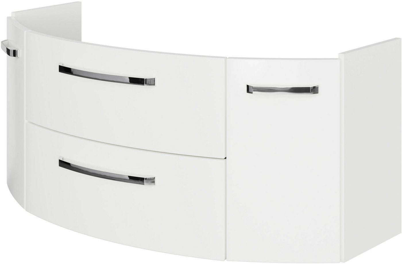 Saphir Waschtisch Serie 4010 Keramik-Waschtisch mit Unterschrank, 120,5 cm breit, Waschplatz mit 2 Türen, 2 Schubladen, Badmöbel-Set mit Waschtisch Bild 2