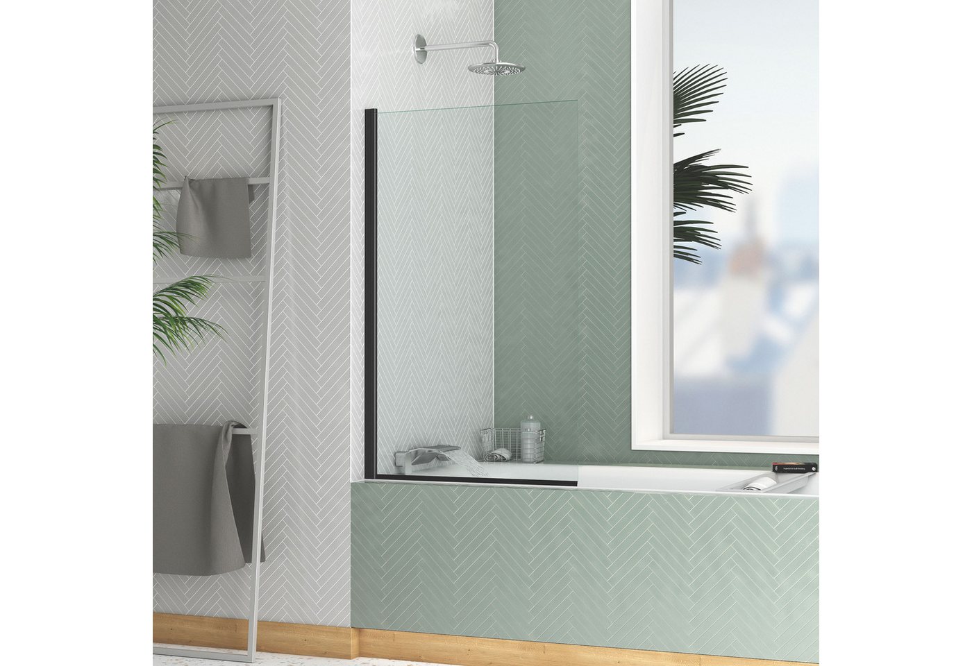 Marwell Badewannenfaltwand Essential, Einscheibensicherheitsglas