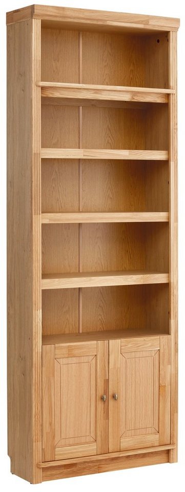 OTTO home Bücherregal Soeren Eiche Regal B/T/H: 80/29/220 cm mit 2 Türen, mit Eiche-Elementen, FSC®-zertifiziert, insgesamt 7 Fächer Bild 5