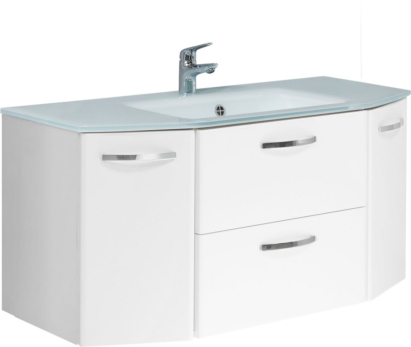Saphir Waschtisch Quickset 326, mit Glasbecken, 112cm breit (2-St) Bild 4