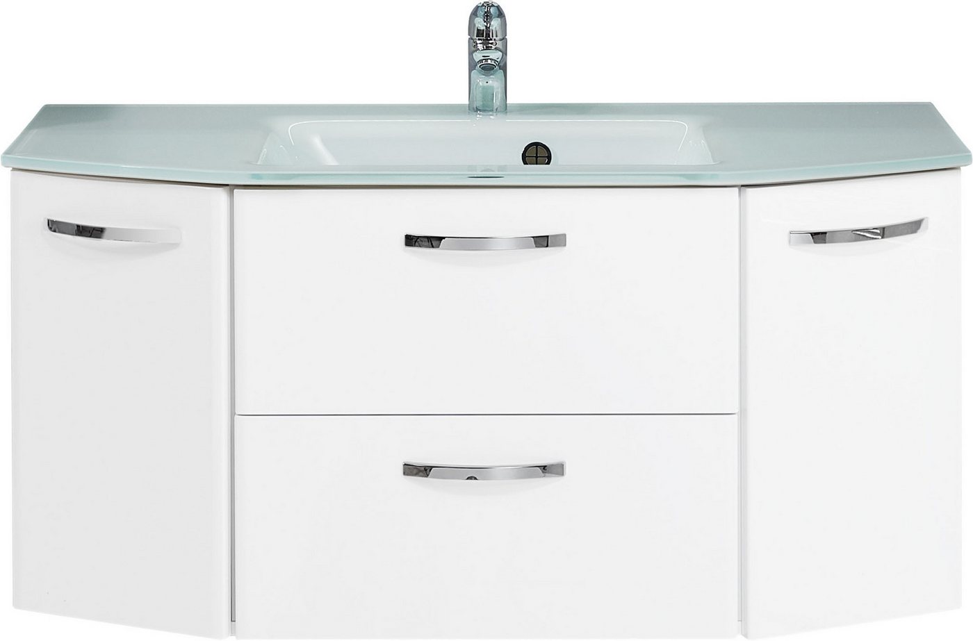 Saphir Waschtisch Quickset 326, mit Glasbecken, 112cm breit (2-St) Bild 5