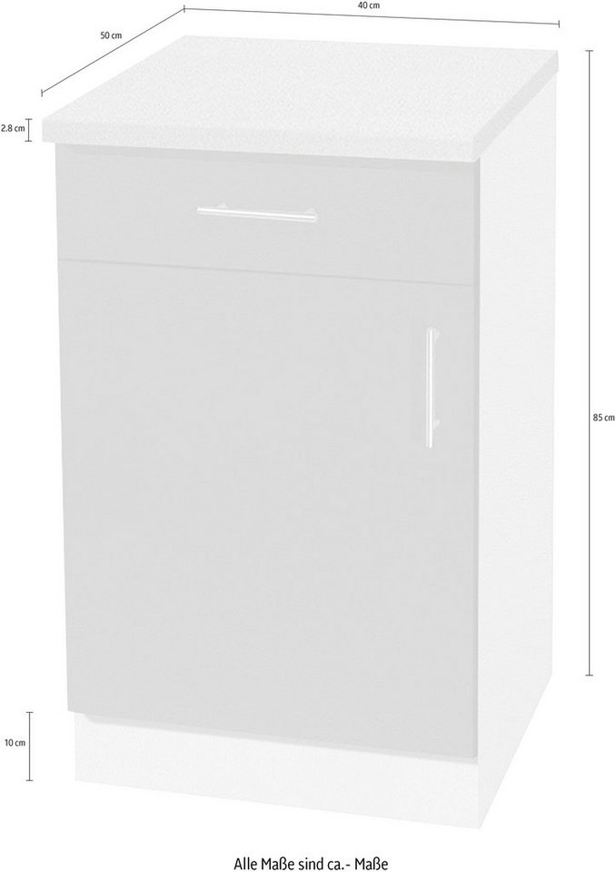 wiho Küchen Unterschrank Kiel 40 cm breit, in Tiefe 50 cm Bild 2