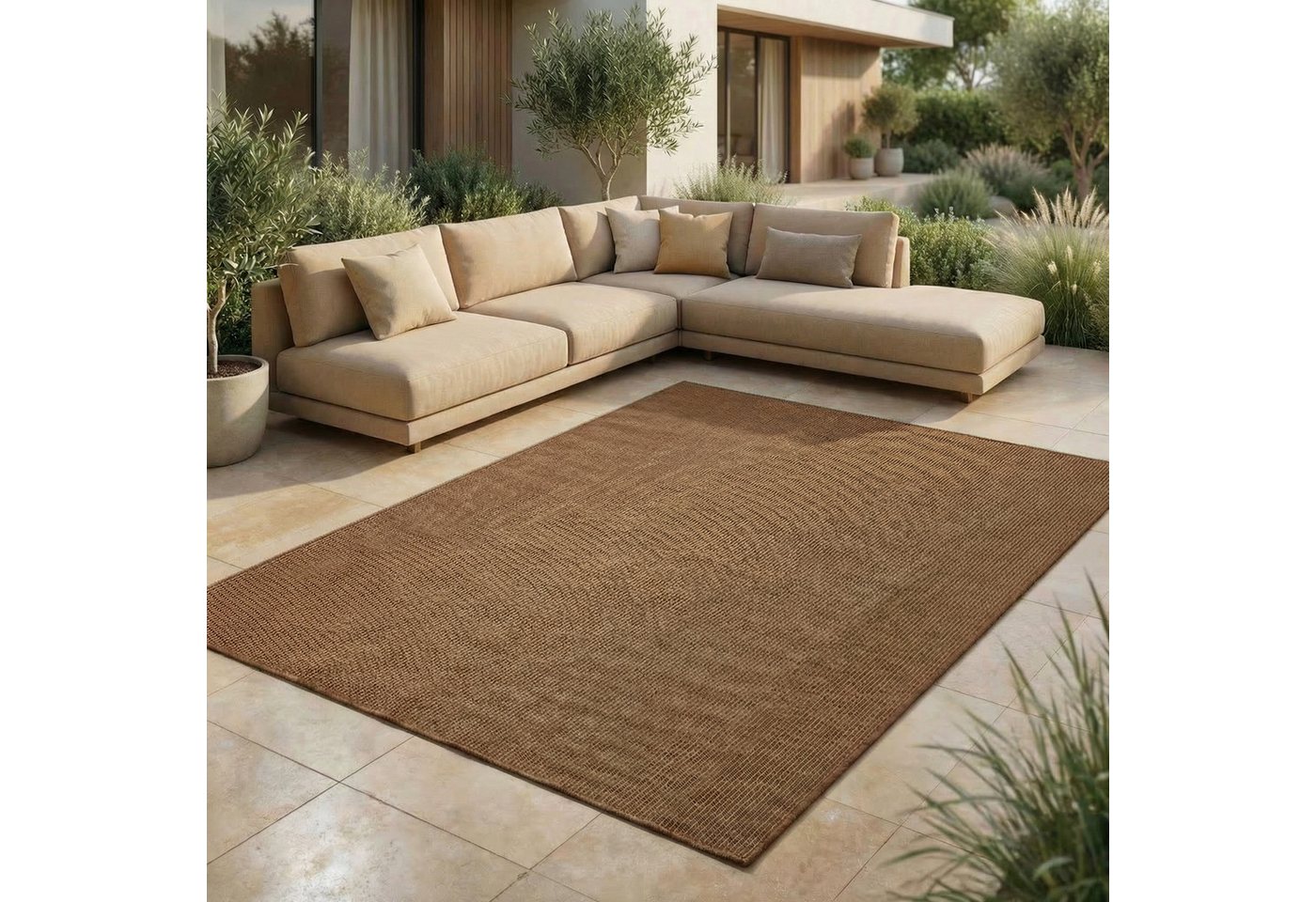 Jimri Outdoorteppich Keywest, Rechteckig, Outdoor Teppich Balkonteppich Terassenteppich Bild 3