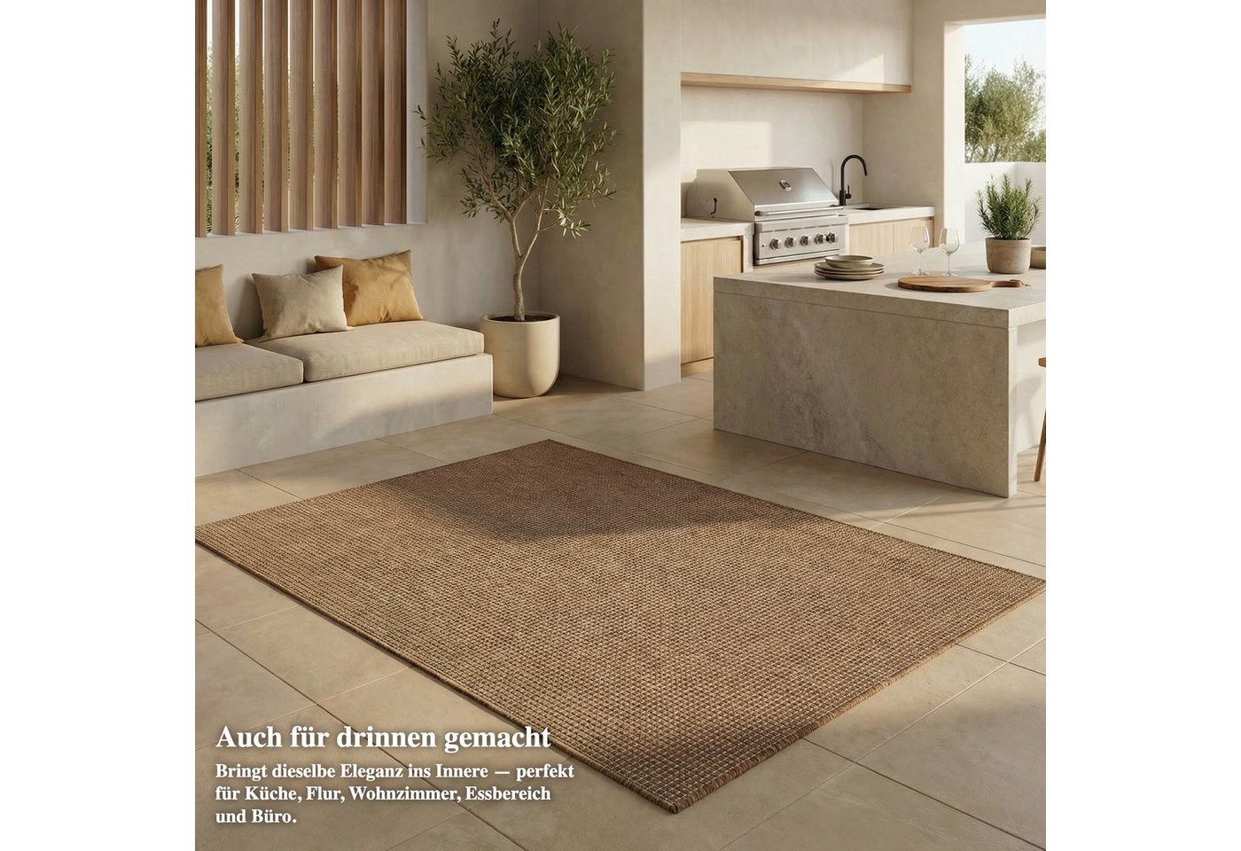 Jimri Outdoorteppich Keywest, Rechteckig, Outdoor Teppich Balkonteppich Terassenteppich Bild 5
