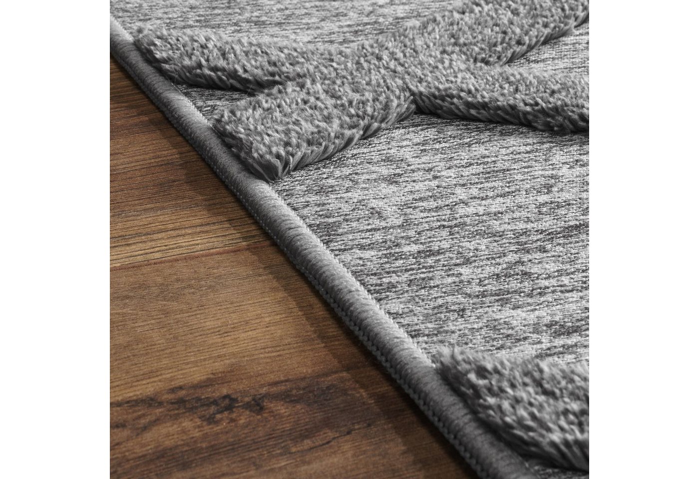 TT Home Teppich Diele, Esszimmer, Flur, Schlafzimmer, Wohnzimmer, Läufer, Höhe: 14 mm, Wohnzimmer Teppich Esszimmer Kurzflor Skandinavisch Bild 4