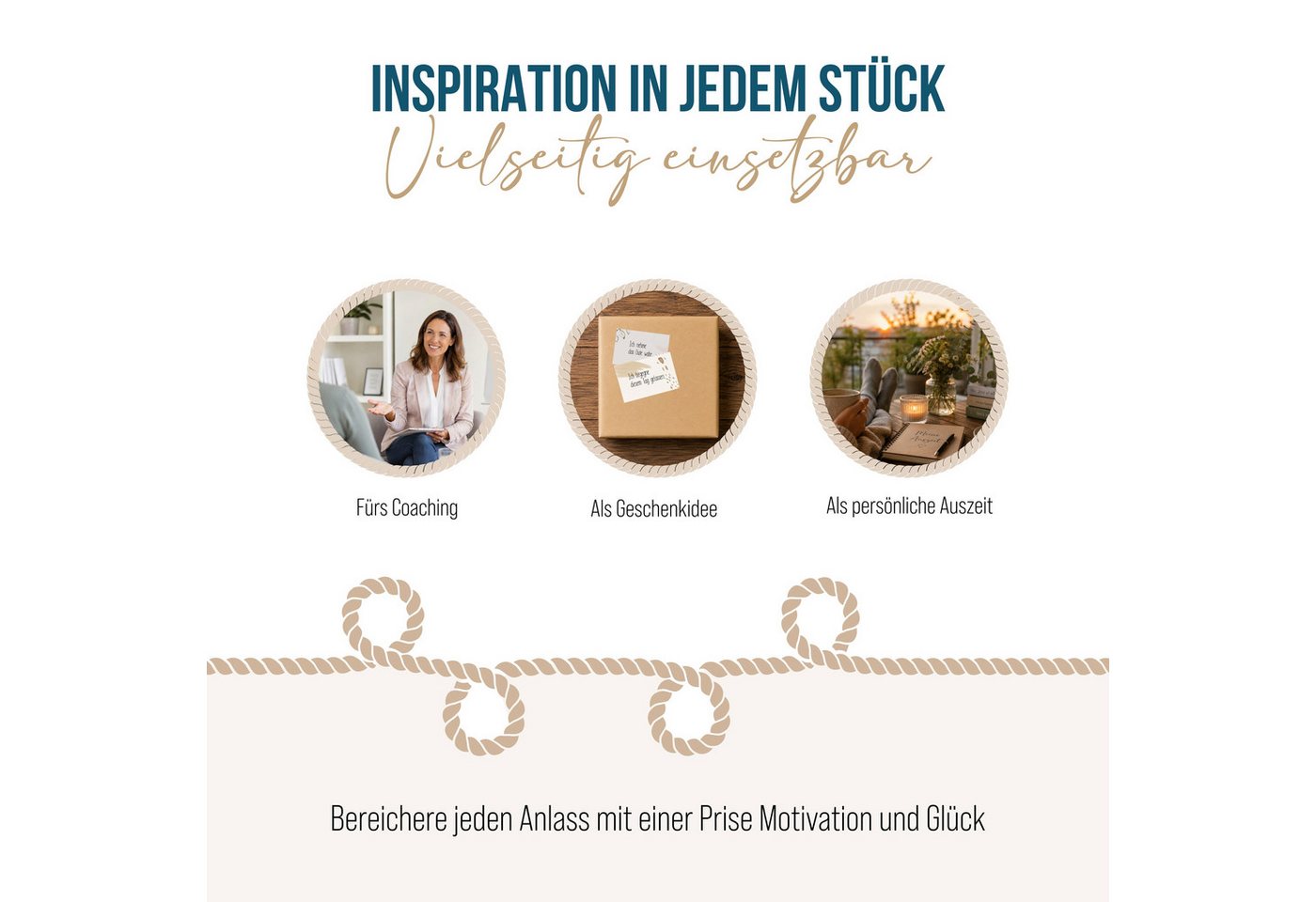 Logbuch-Verlag Klappkarte 24 Affirmationskarten für Erwachsene – Achtsamkeit im Boho-Design Bild 3