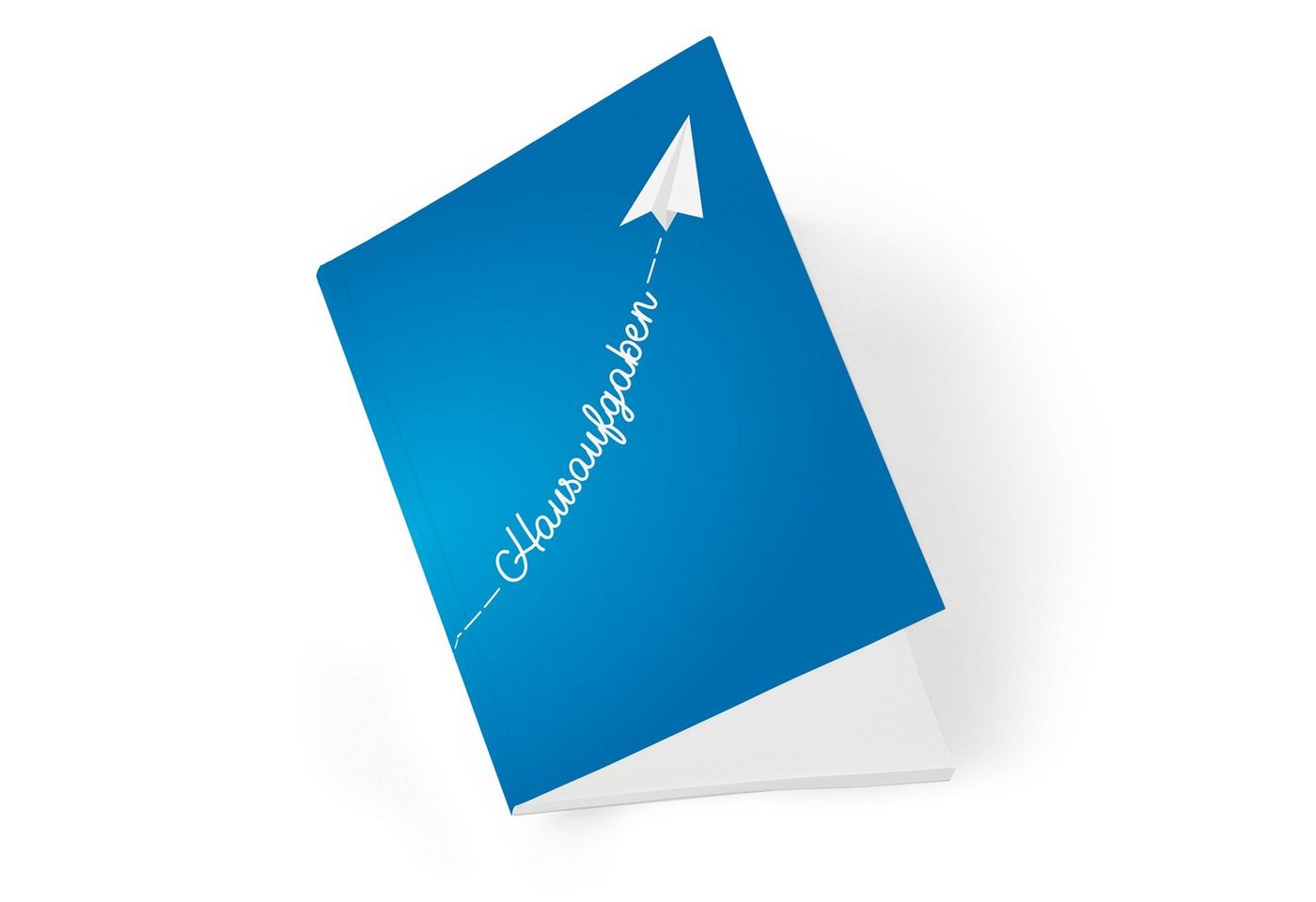 itenga Notizheft itenga Hausaufgabenheft Papierflieger Blau (Motiv 16) DIN A5, 96 Seite