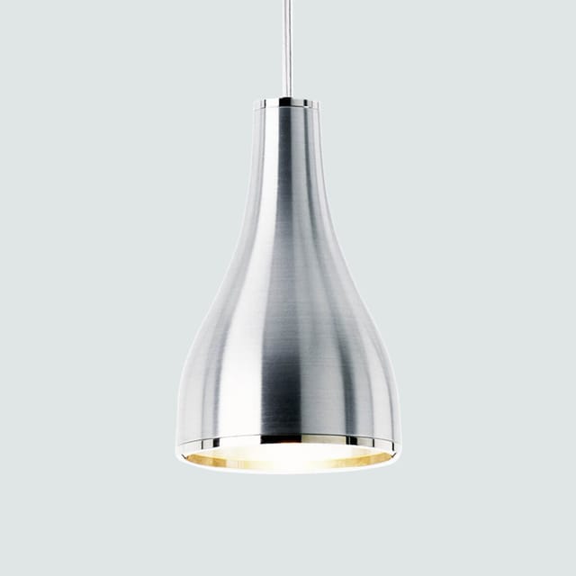 serien.lighting One Eighty Suspension L, Ø: 16 cm, Aluminium gebürstet