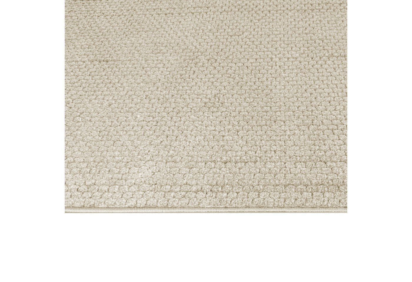 TeppichHome24 Teppich Minimalistischer Wohnzimmerteppich im Streifenmuster in beige, rechteckig, Höhe: 10 mm Bild 2