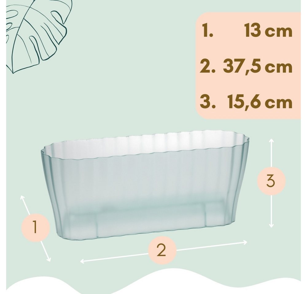 GarPet Blumentopf 2er Set Orchideentopf Transparent Orchideen Über Pflanz groß Elegant Bild 4