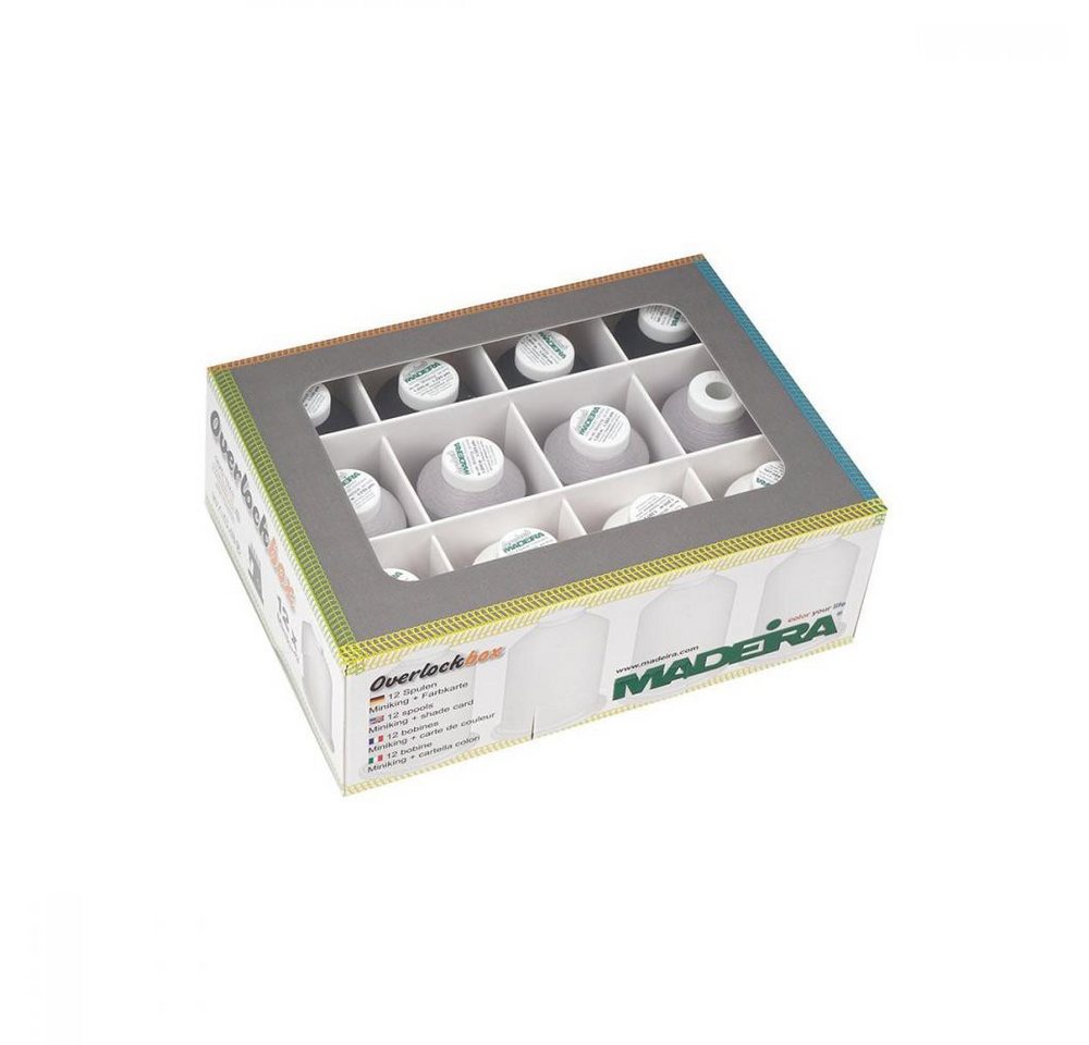 Madeira - Aerolock + Aeroflock Overlockbox 12 Konen Overlockgarn Bild 3