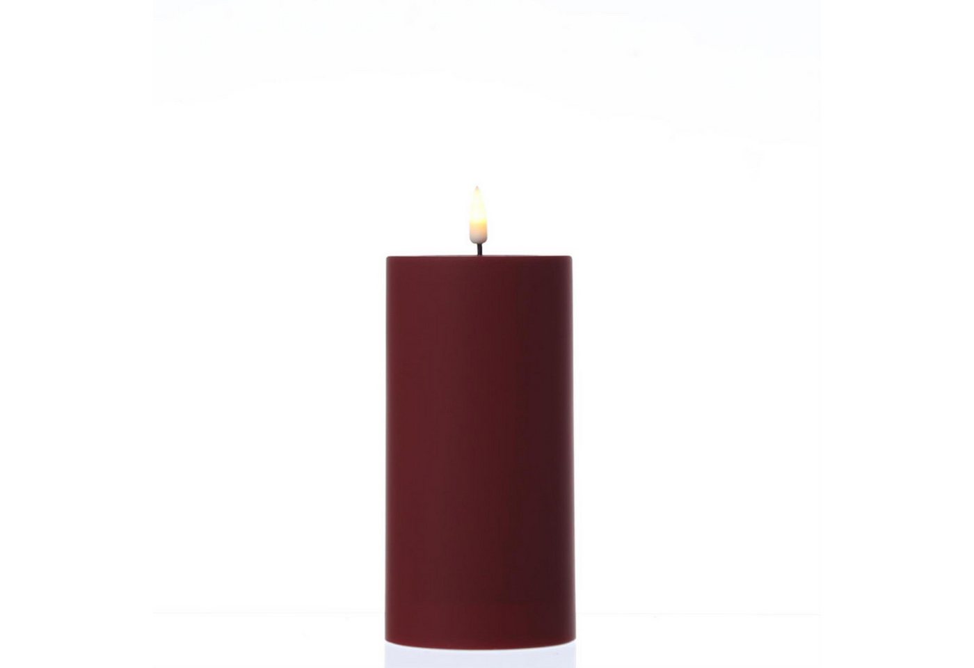 Deluxe Homeart LED-Kerze MIA für Deluxe für Außen flackernd H: 15cm D: 7,5cm dunkelrot outdoor, LED Classic, warmweiß (2100K bis 3000K) Bild 4