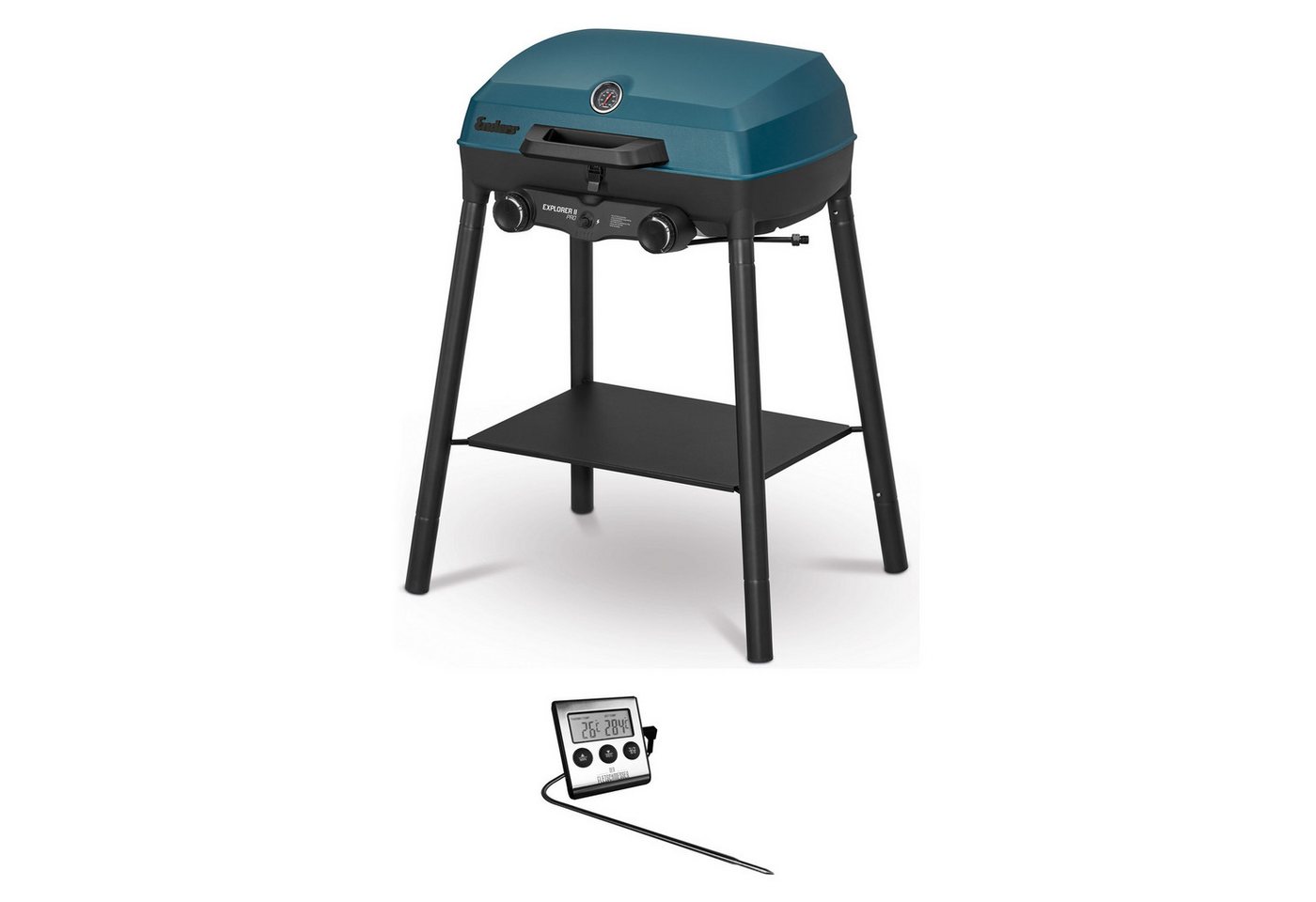 Enders® Gasgrill Explorer II Pro Gas Grill Camping Gasgrill 2 Brenner inkl. Thermometer Bild 2