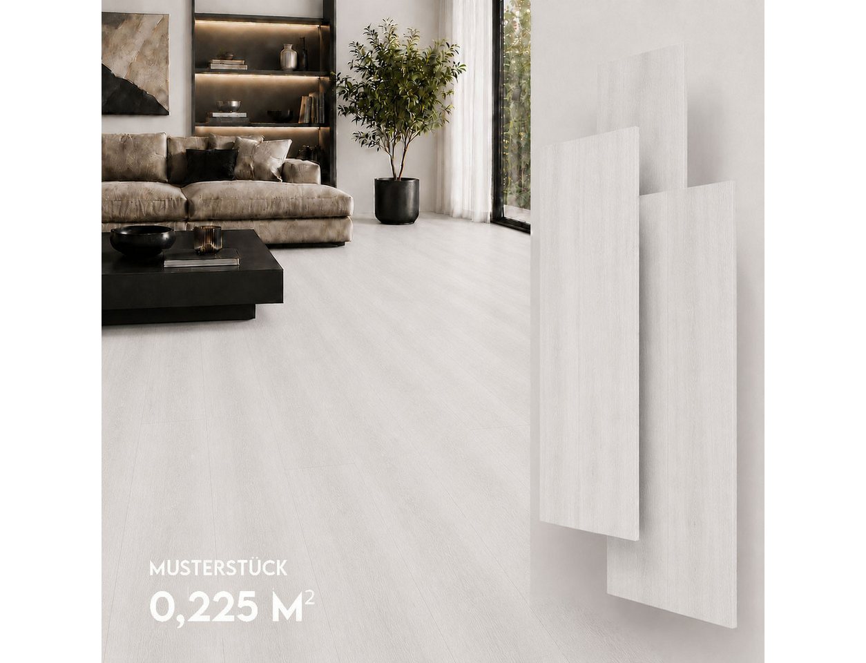 NoblesBox Designboden SPC Klick-Vinylboden 5 mm mit Trittschalldämmung in Holzoptik, kleberfrei, mit Trittschalldämmung, wasserfest, pflegeleicht Bild 5