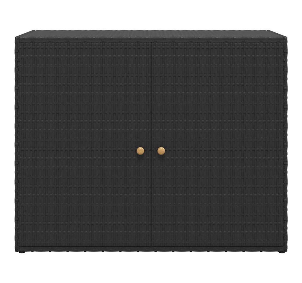 furnicato Garten-Geräteschrank Gartenschrank Echtholz 100 x 55,5 x 80 cm Schwarz, (1 St) Bild 2