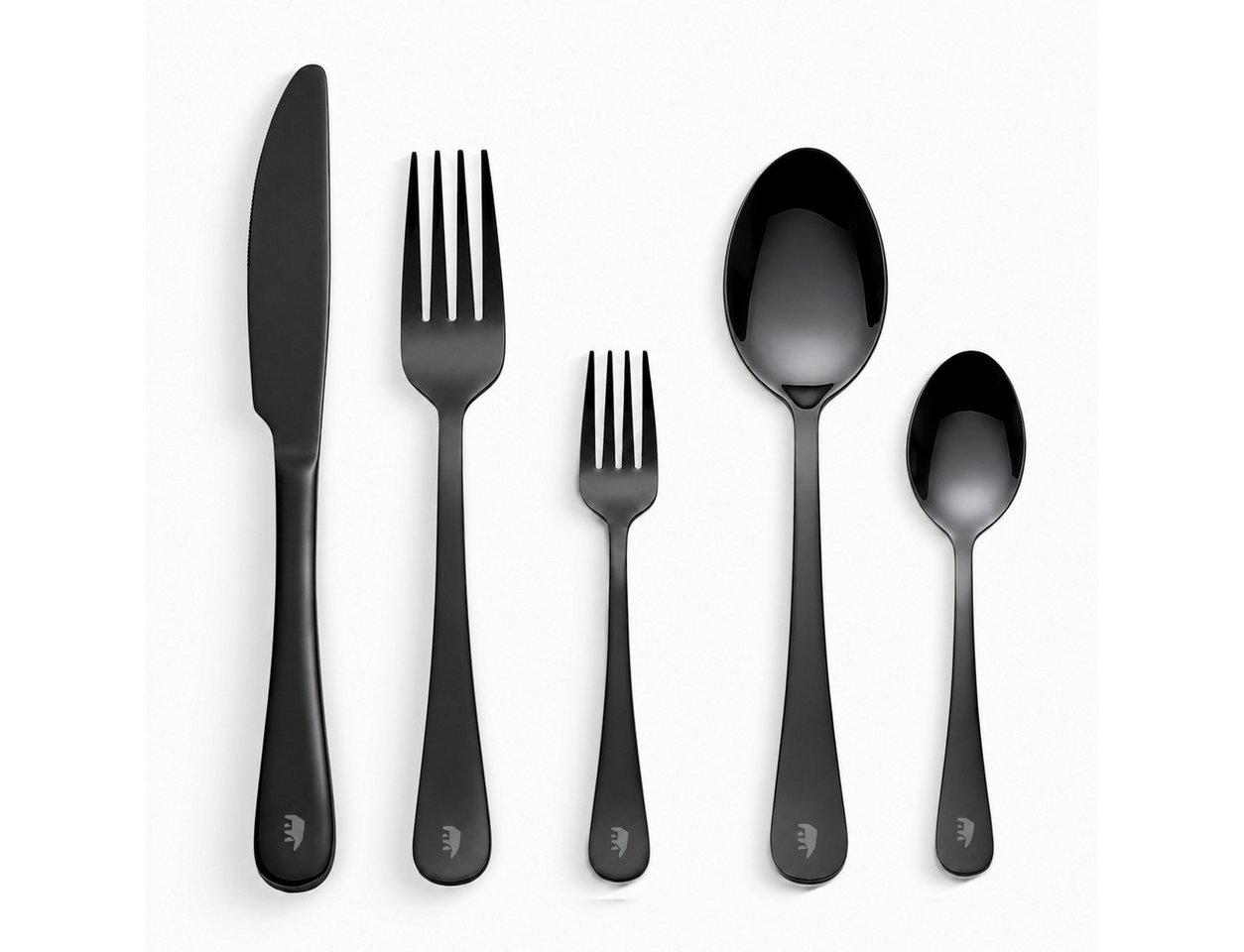 Roxlin Besteck-Set Roxlin Besteckset 30-tlg Plain Design Edelstahl, Gold/Schwarz/Silber Bild 3