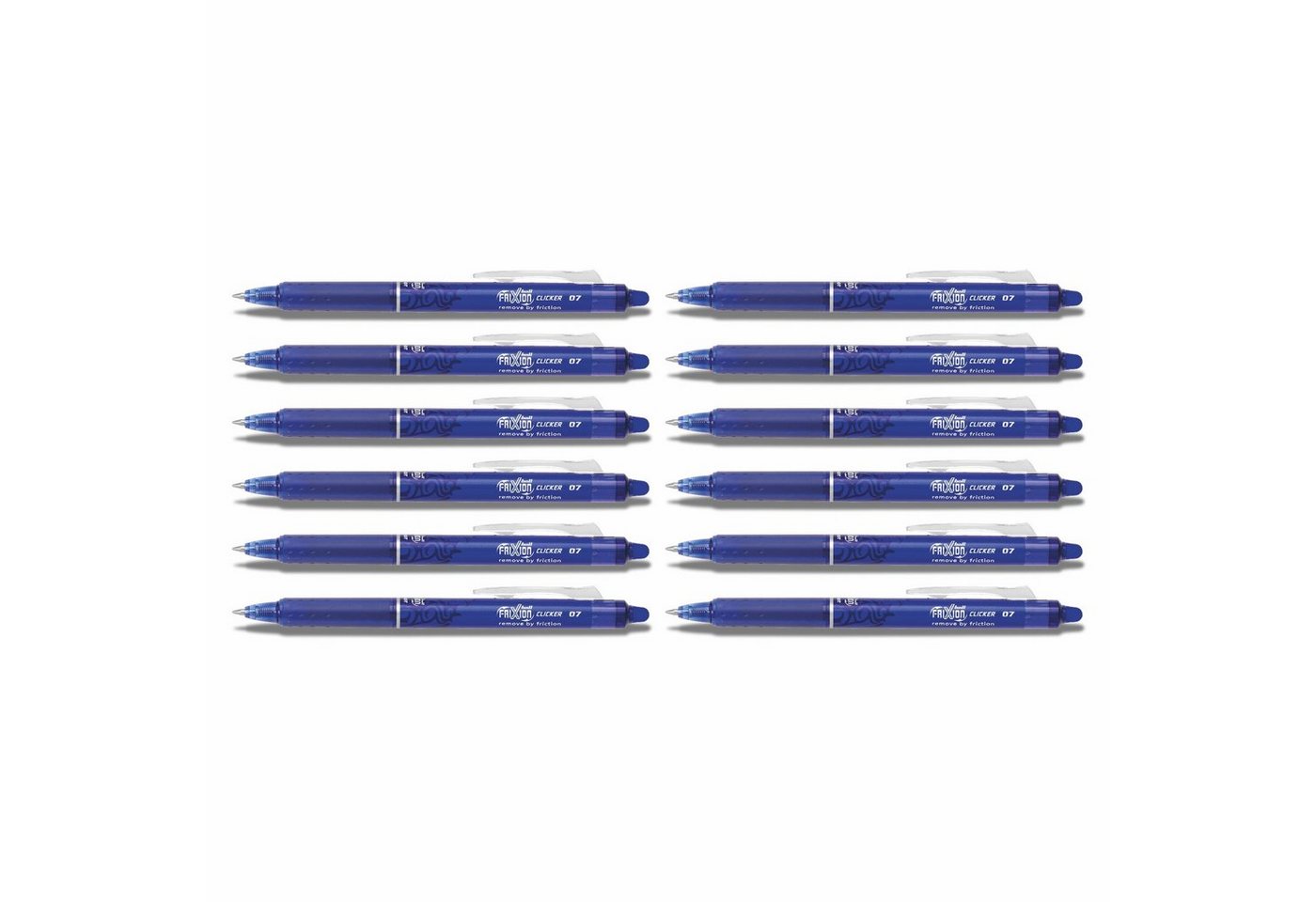 Pilot Pen Tintenroller Frixion Clicker 0.7 - 12er-Set, (12-tlg)