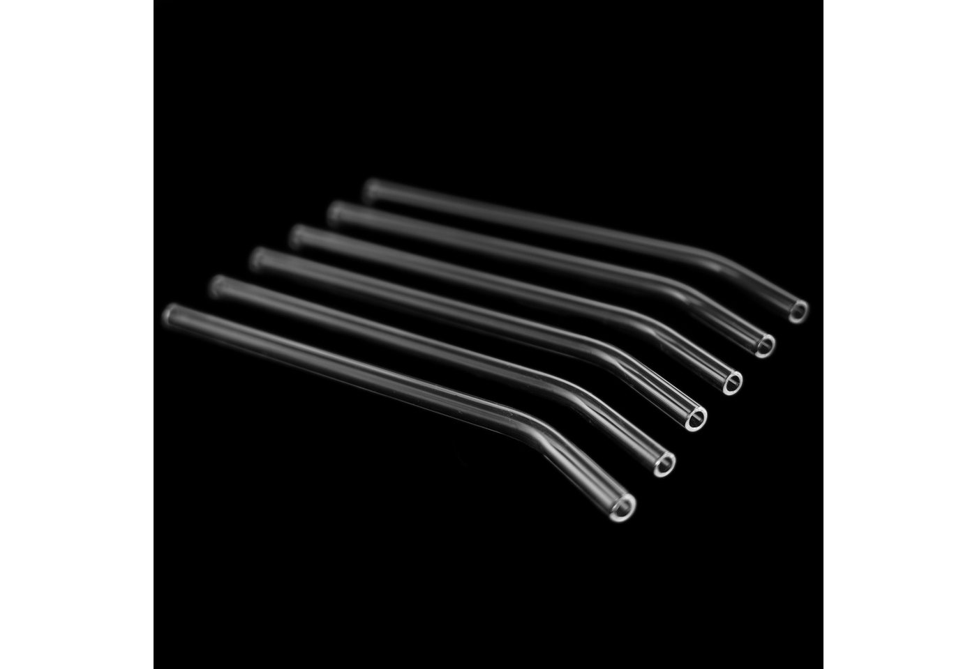 Mulex Trinkhalme Glastrinkhalme 6er Set + Reinigungsbürste - 20 cm, (7-tlg) Bild 2