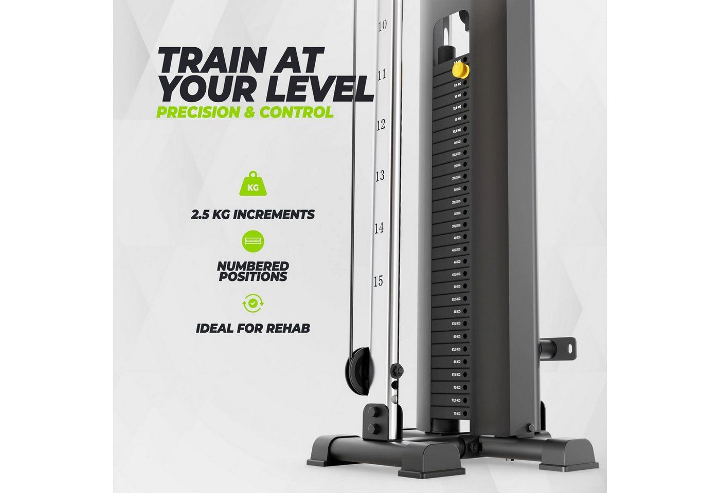 VirtuFit Kraftstation VirtuFit PL100 Single Pulley Station Kabelstation 75 kg Gewichtstapel Bild 2