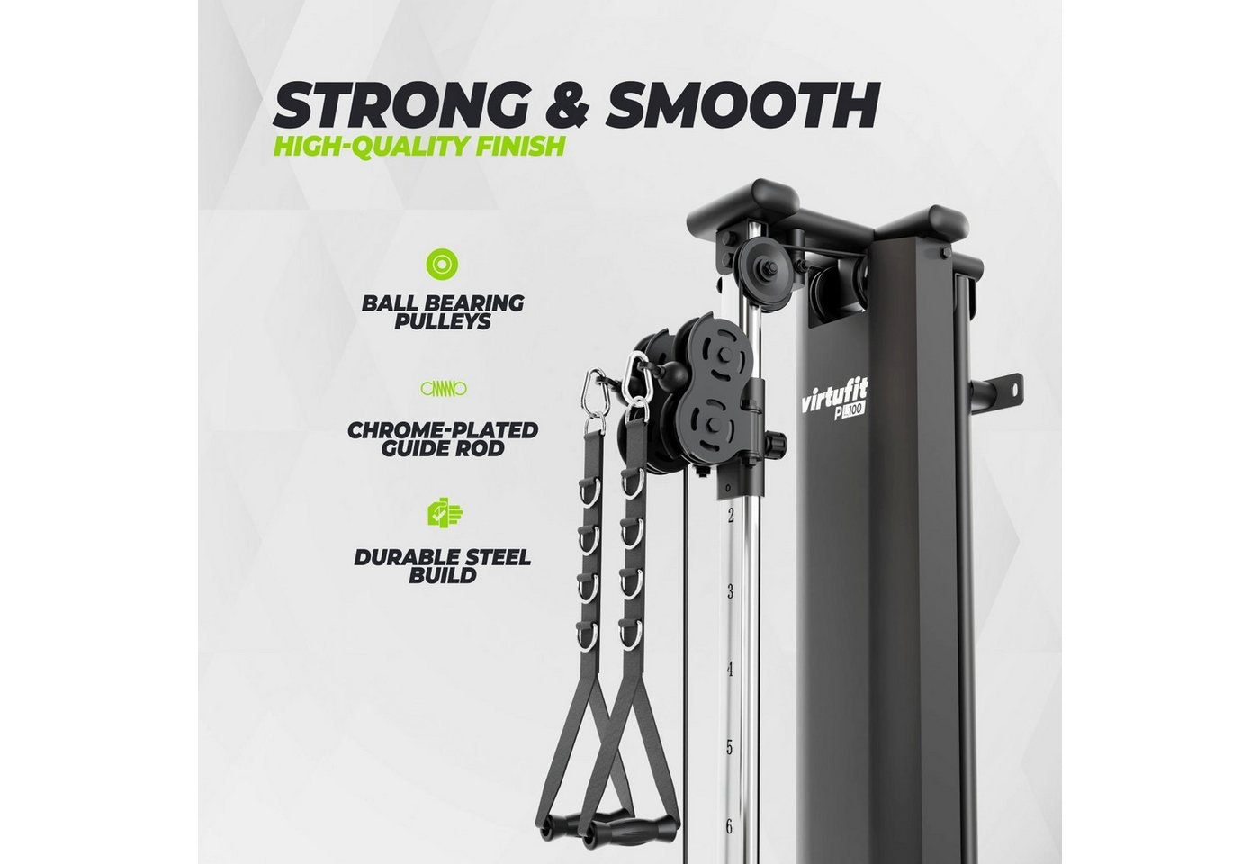 VirtuFit Kraftstation VirtuFit PL100 Single Pulley Station Kabelstation 75 kg Gewichtstapel Bild 5