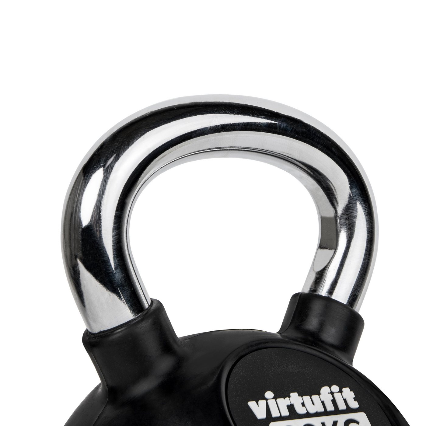 VirtuFit Kettlebell VirtuFit Kettlebell Pro 20 kg aus Gusseisen mit Gummi, Griff verchromt