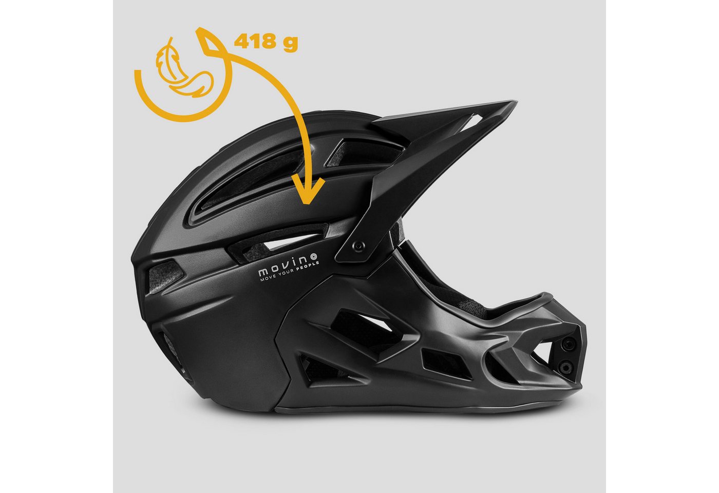 Movino Allroundhelm EDGE Fahrrad MTB Scooter In-Mold 51-54 cm Bild 4