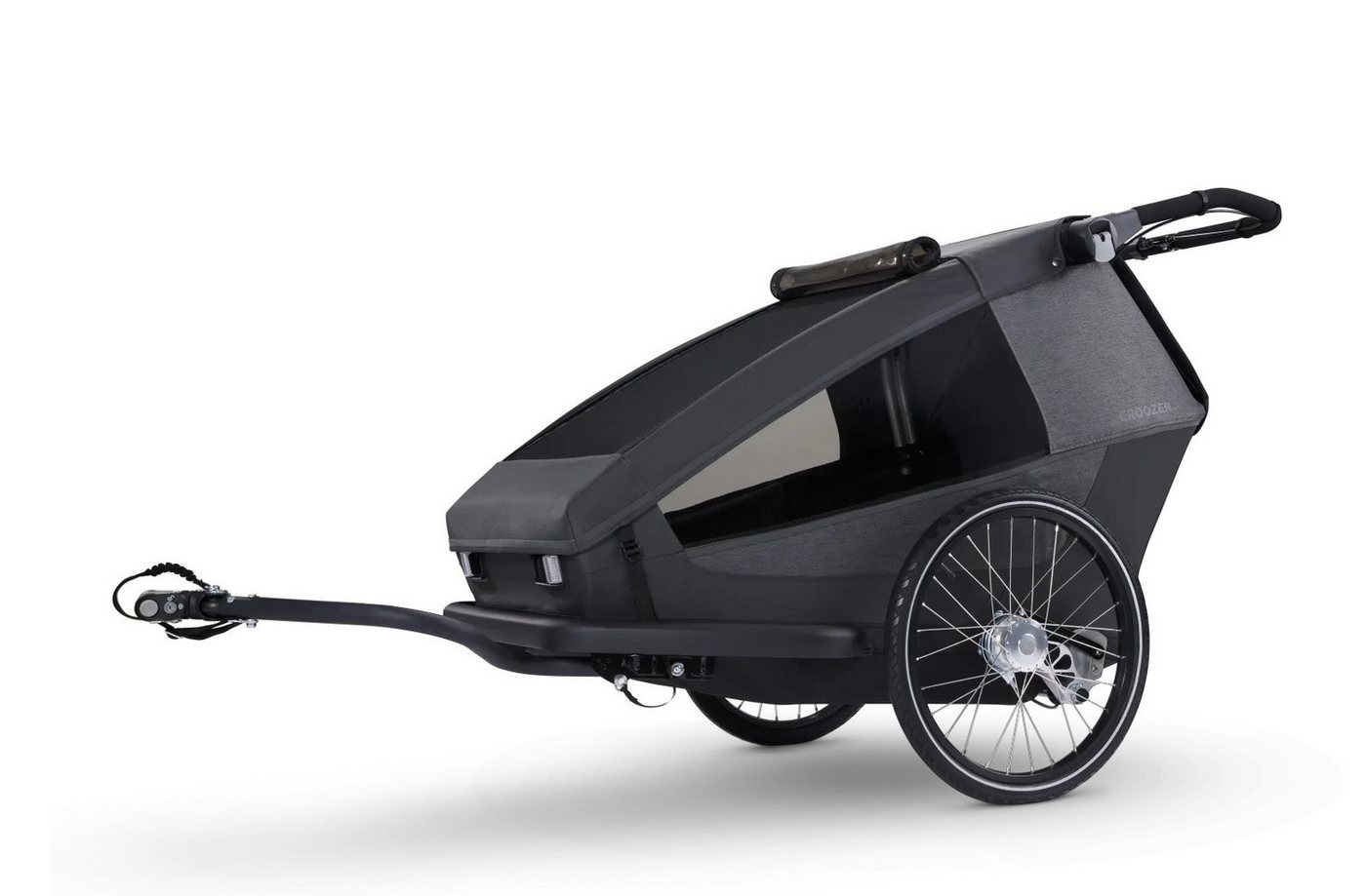 Croozer Fahrradkinderanhänger Yuuna Kid Modul Premium Sitz Geschwister (Yuuna + 2 Prem. Sitze), Zwei kombinierbare Module (Kind u. Hund, 2 Kinder, Hund und Gepäck) Bild 5