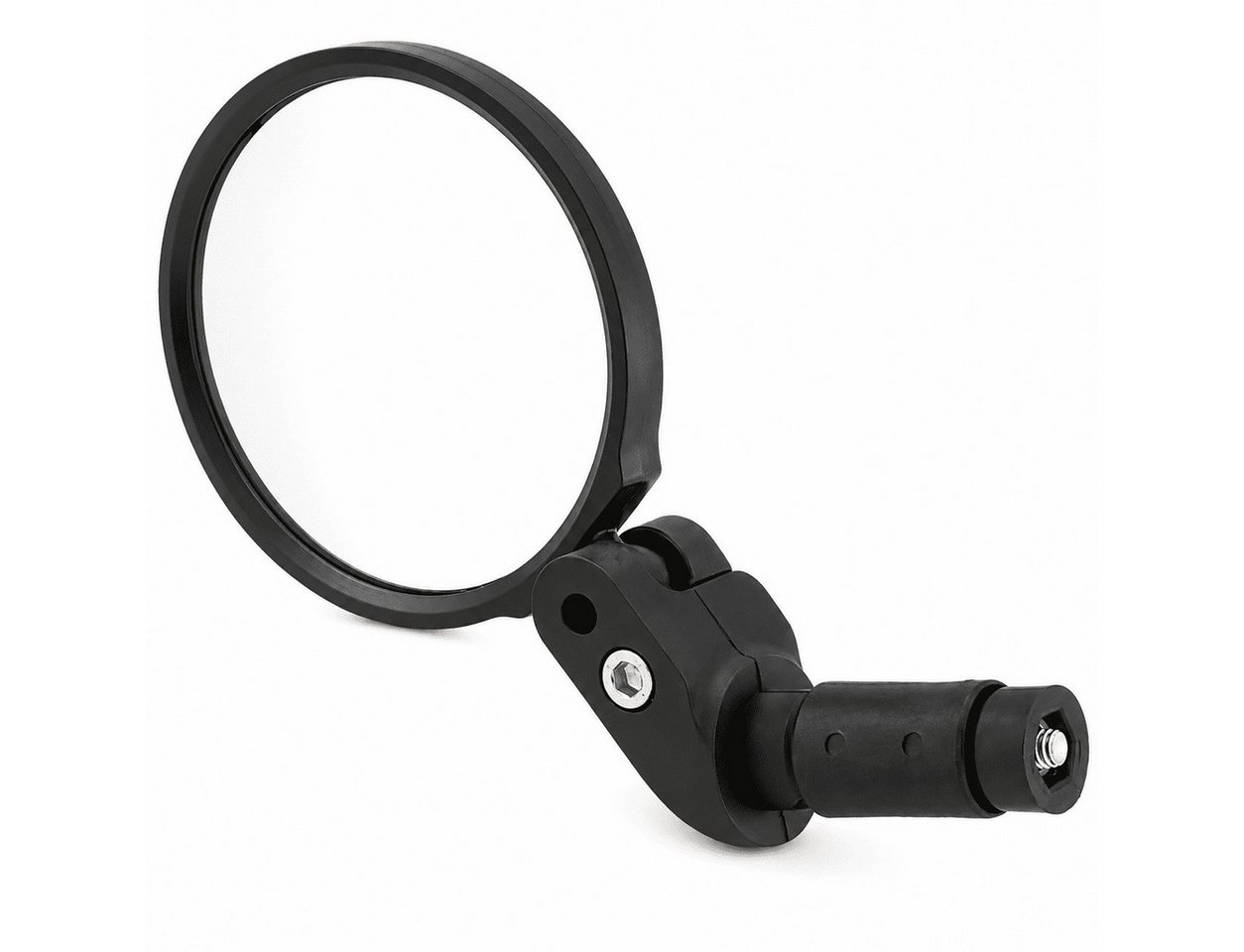 MidGard Fahrradspiegel Fahrradrückspiegel, Einschraubspiegel für Fahrrad-Lenkerenden 1 Stück (1-St)