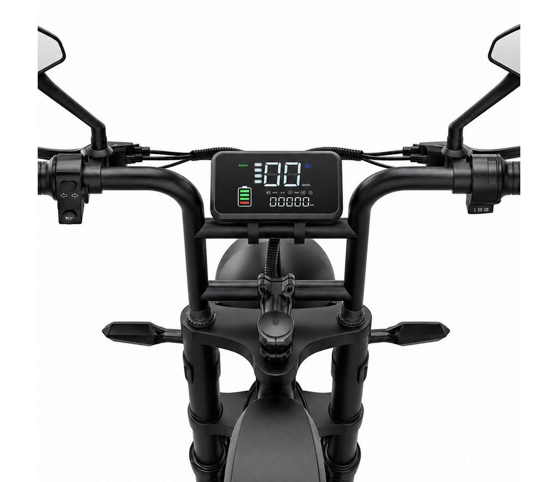 PixelPilot E-Bike Mountainbike X5 20 Zoll Fatbike 48 V 15 Ah Akku Elektrofahrrad und 4,0 Zoll Reifen, 1 Gang, Heckmotor, 720 Wh, (Packung) Bild 2