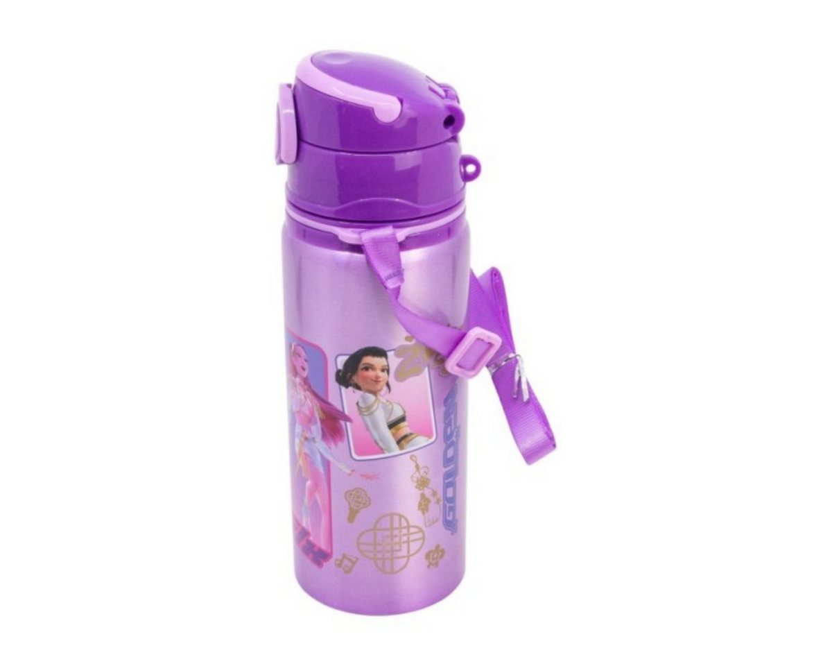 K-Pop Demon Hunters Trinkflasche Pop Up Aluminium Kinderflasche 730 ml mit Tragegurt Bild 4