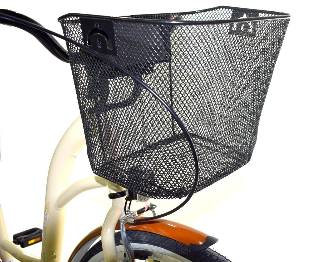 T&Y Trade Cityrad 28 Zoll Damen Mädchen City Fahrrad Bike Rad STVO Reflex Beige 1 Gang, 1 Gang, Rücktritt, Gepäckträger, Licht, Seitenständer, Korb