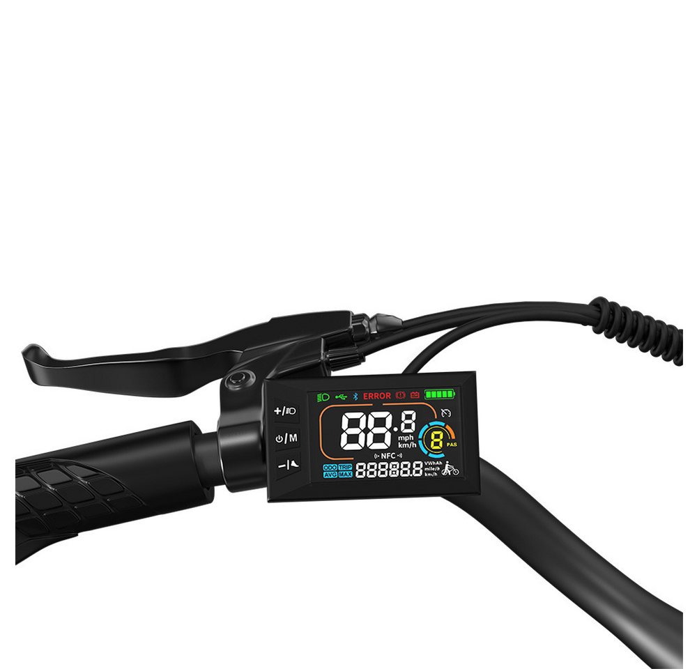PIXAR E-Bike Cityrad Velopro C1 27,5 Zoll City Elektrofahrrad, 36 V 13 Ah Akku, 7-Gang, 7 Gang, Heckmotor, 468 Wh, Multifunktions-LCD, 250W Heckmotor, Gepäckträger Bild 4