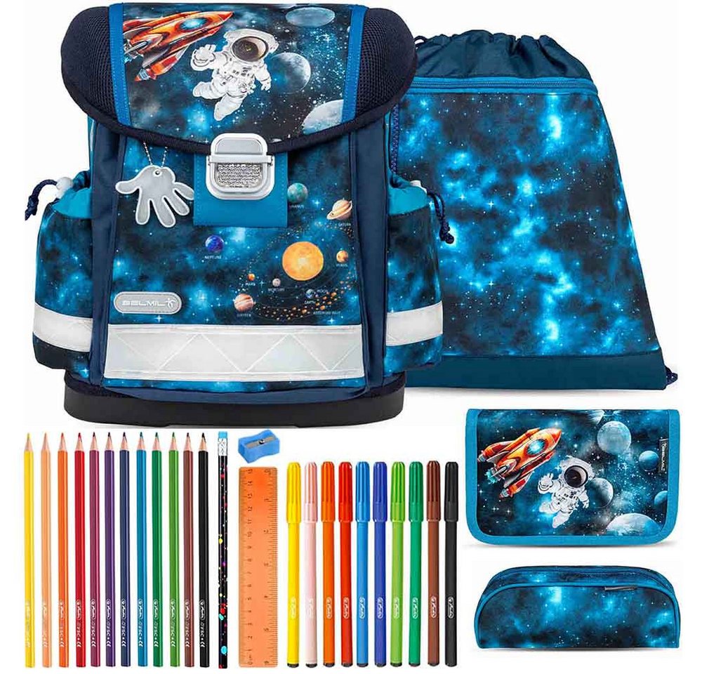 Belmil Schulranzen Set Classy 10-teilig 2025 Jungen Infinity Space Bild 3