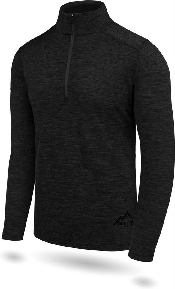 normani Thermounterhemd Herren Merino Langarmshirt und Hose Thermo Skiunterwäsche Unterhemd und Unterhose – 100 % Merinowolle Bild 2