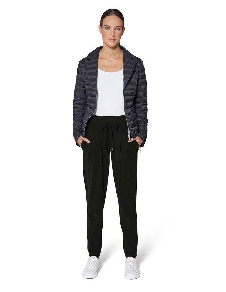 MADELEINE Jogger Pants Leichte Jogg-Pants mit Bundfalten Uni-Design, elastischer Tunnelzug, ohne Kragen Bild 2