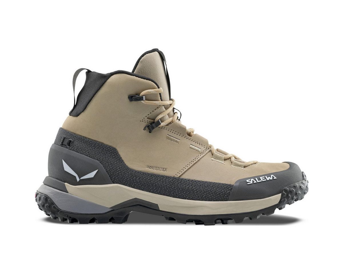Salewa Puez Leather Mid Powertex W Hikingschuh Komfortabler Wanderschuh für Damen, ideal für lange Touren mit Bild 3