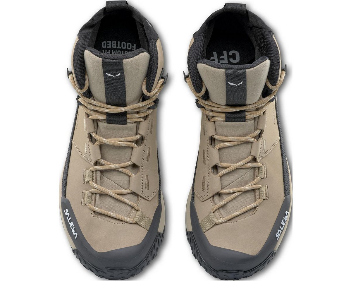 Salewa Puez Leather Mid Powertex W Hikingschuh Komfortabler Wanderschuh für Damen, ideal für lange Touren mit Bild 4
