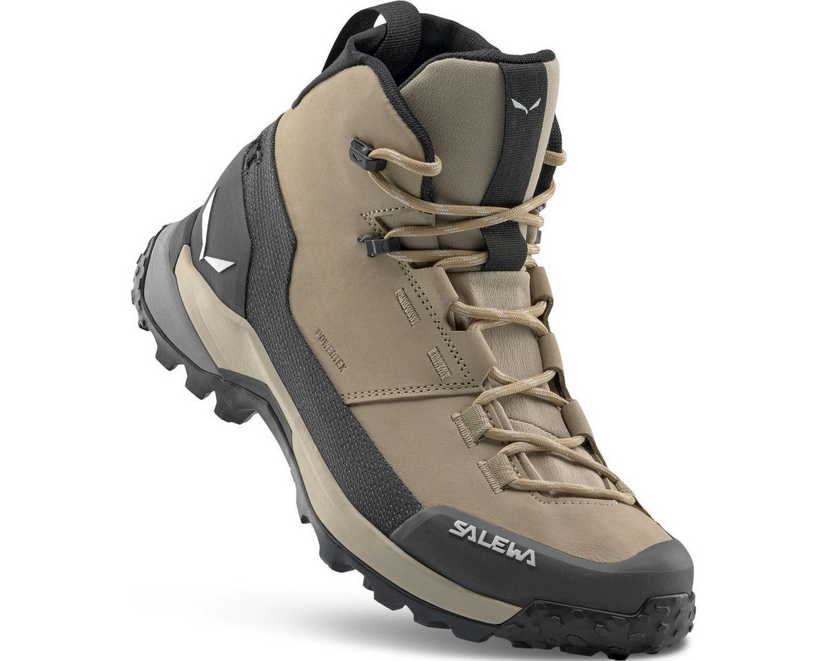 Salewa Puez Leather Mid Powertex W Hikingschuh Komfortabler Wanderschuh für Damen, ideal für lange Touren mit Bild 5