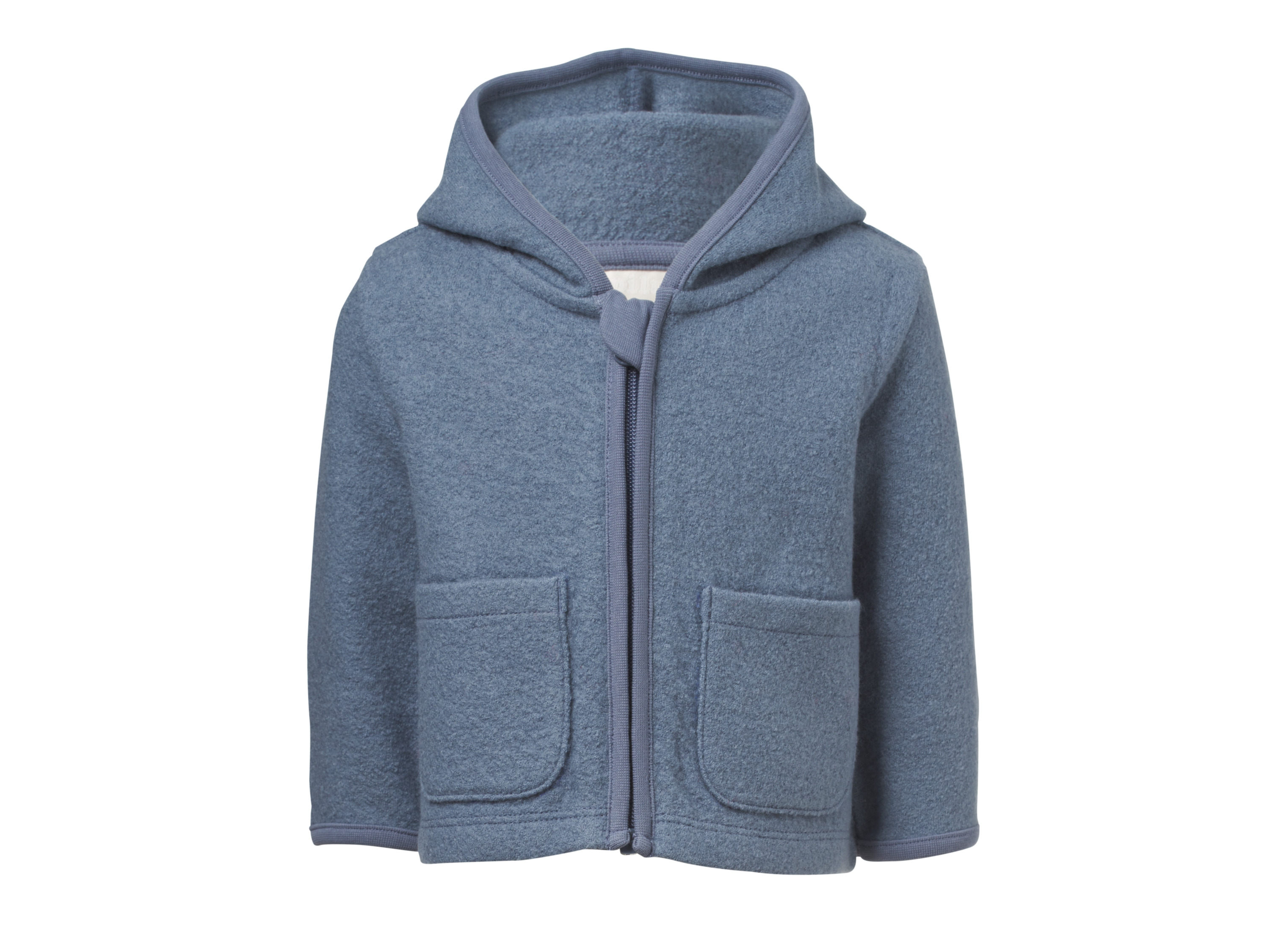 LUPILU® Premium Baby Wollwalk-Jacke (Blau, 98/104) Bild 3